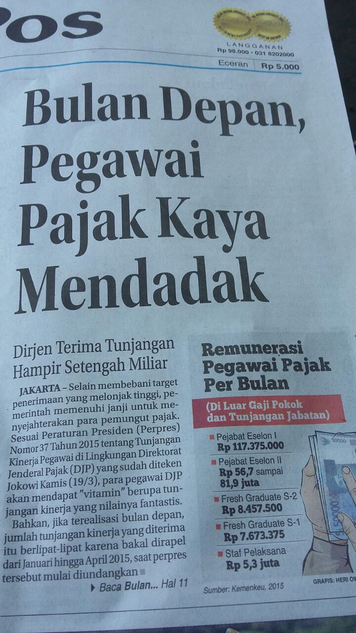 Heboh Soal Tunjangan Pegawai Pajak, Dari Ketapel Hingga Combantrin ...